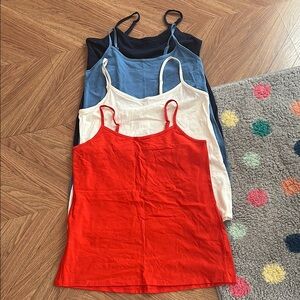 Stylish Women's Camisole Tops - Red, Blue, Navy, White